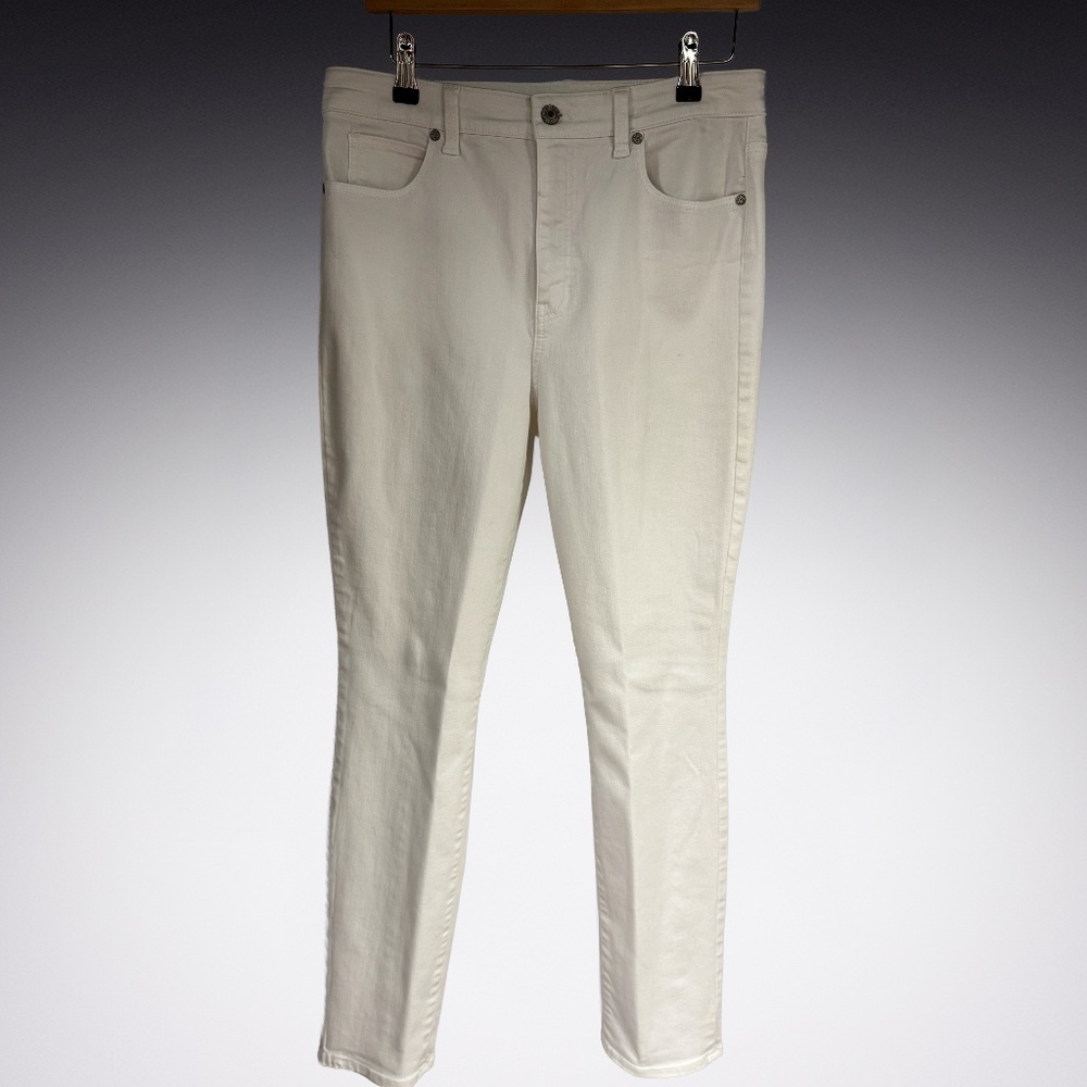 White Talbots 'Flawless' High Waist Straight Leg Jeans